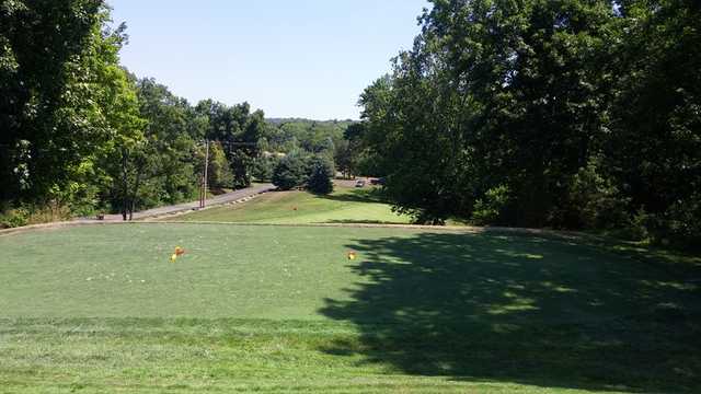 A view from a tee at Macoby Run Golf Course