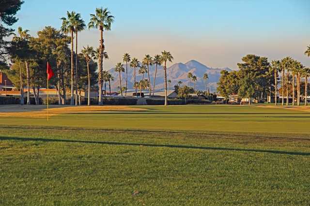 A view of hole #1 at Apache Wells Country Club
