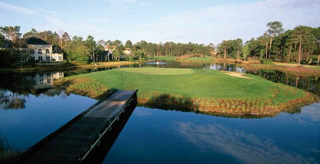 A view of the island green at Raven from Sandestin Resort