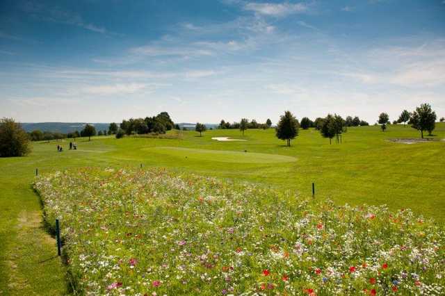 A view of a tee at Bad Ueberkingen Golf Club