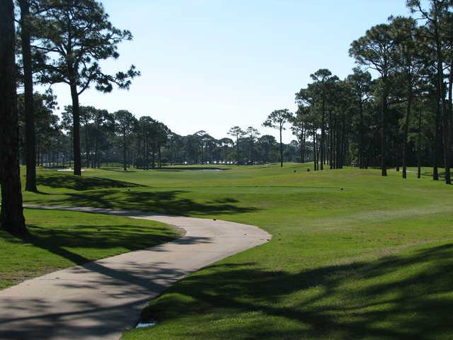 No. 9 on the Creek course at Indian Bayou Golf Club in Destin, Fla.