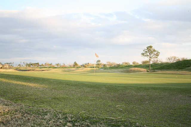 A view of the 9th green at Oak Harbor Golf Club