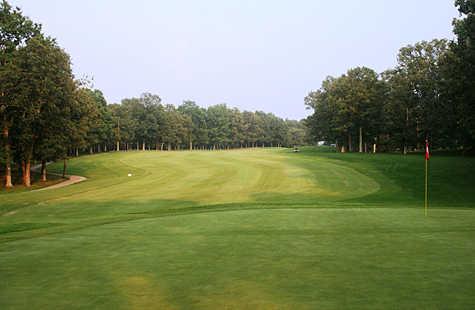 A view of hole #1 at Fall Creek Falls State Park Golf Course