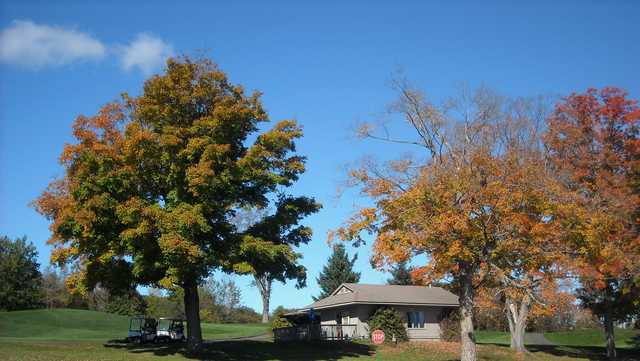 A splendid fall day view from Lyman Orchards Golf Club