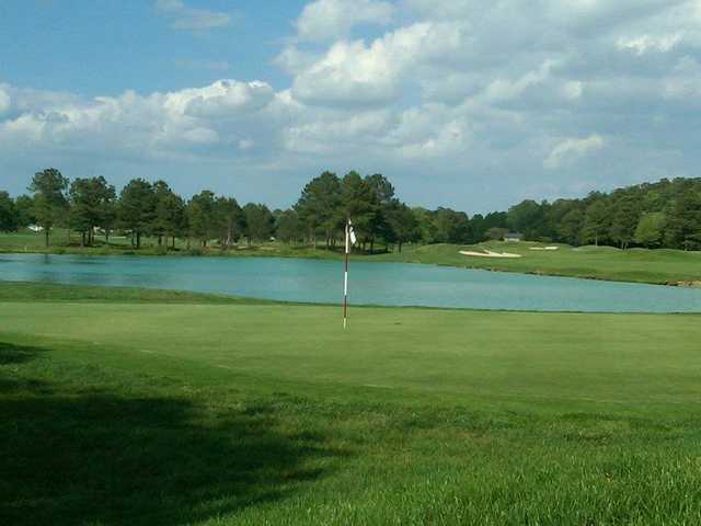 A view of a hole at River Run Golf Course