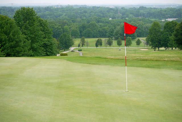 A view of the 4th green at Pickering Valley Golf Club