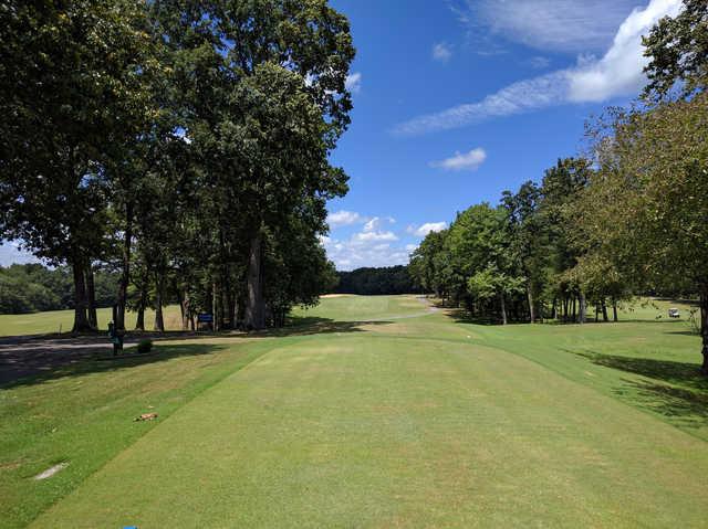 A view from a tee at Fall Creek Falls State Park Golf Course