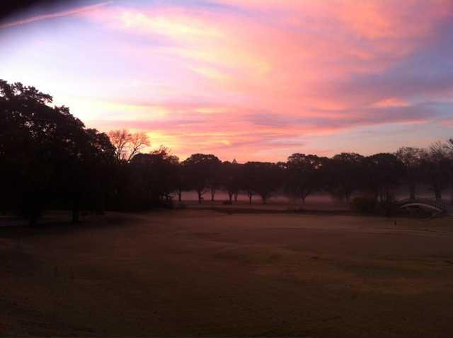 A sunrise view from Bobby Jones Golf Club