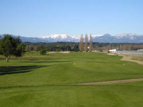 A view from Glacier Greens Golf Club