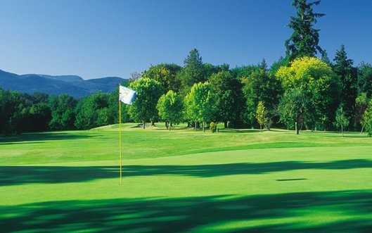 A view of  a green at Cowichan Golf and Country Club.
