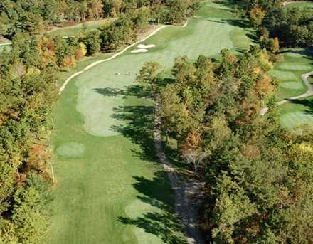 Aerial view of the 8th hole at Atlantic Country Club