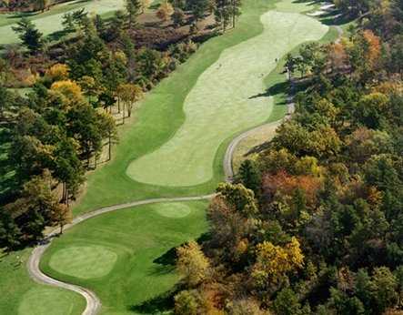 Aerial view of green #3 at Atlantic Country Club