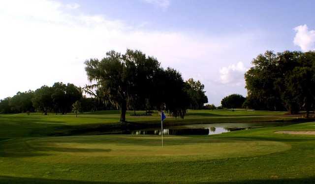 A view of a green at Miona Lake Golf Club