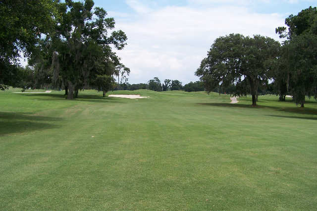 A view from a fairway at Pine Oaks of Ocala