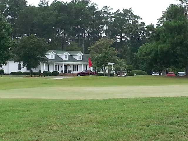 A view of a green at Traces Golf Club