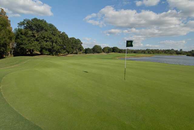 A view of a hole at The Golf Club of Cypress Creek