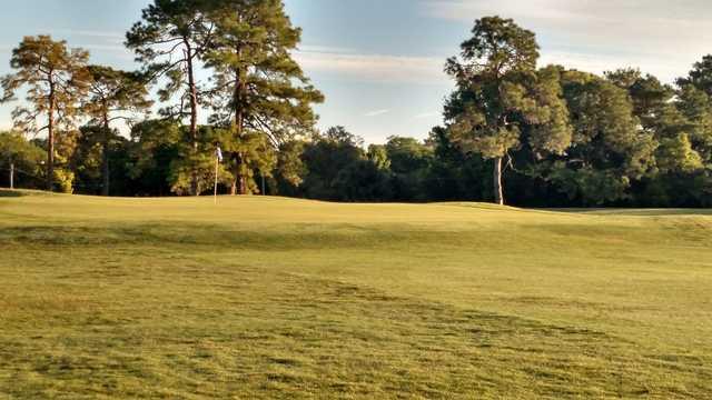 A sunny day view of a hole at Wekiva Golf Club
