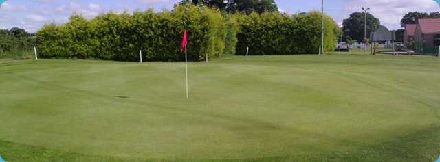 Well maintained green on Thorpe Park GC