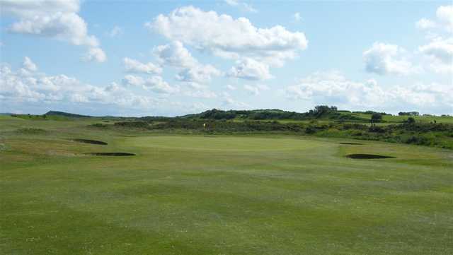 View of a green at Maryport Golf Club