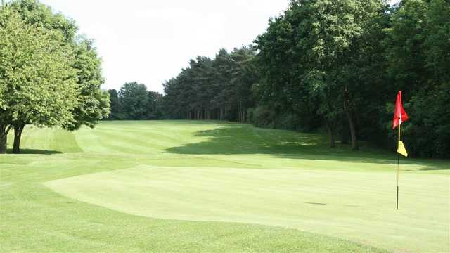 Looking back from a green at Haverhill Golf Club