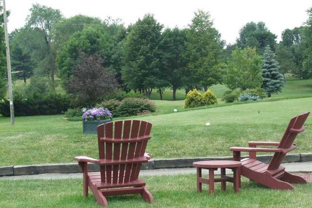 A view of a tee at Maplecrest Country Club