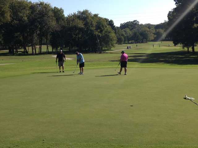 A view of a hole at Firewheel Golf Park