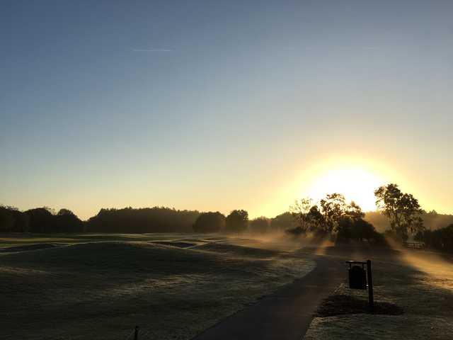 A view of the 10th fairway at Crescent Oaks Country Club