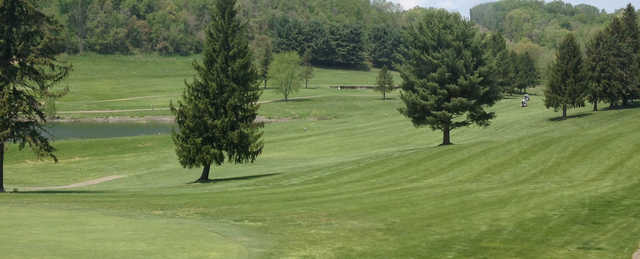 A view of a fairway at Mountaineer's Woodview Golf Course