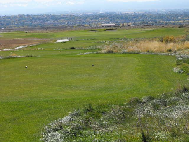 A view of the 1st hole at Devil's Thumb Golf Club