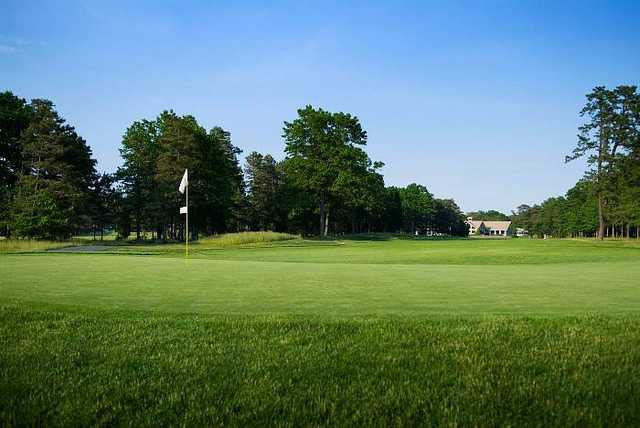 A view of hole #1 at Blue Heron Pines Golf Club