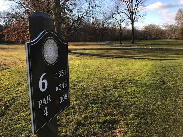 A view from tee #6 sign at East Orange Golf Course (Patrick Maas)