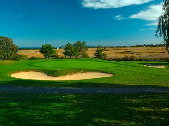 A view of a hole at Crab Meadow Golf Course