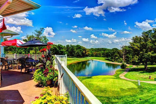 View from the deck at Bear Creek Valley Golf Club