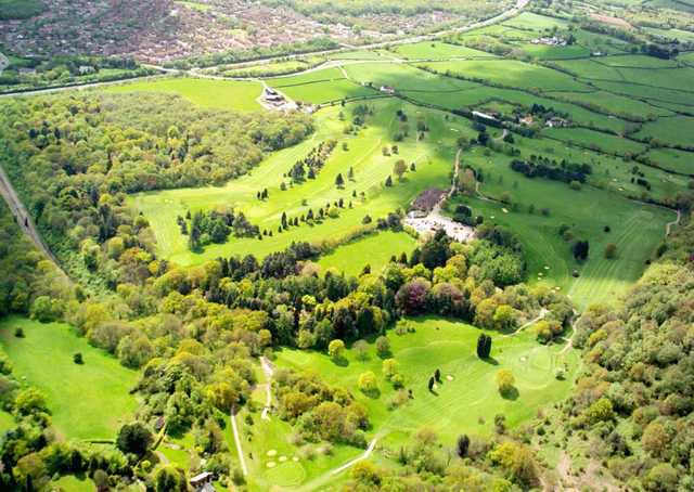 Aerial view of Llanishen Golf Club