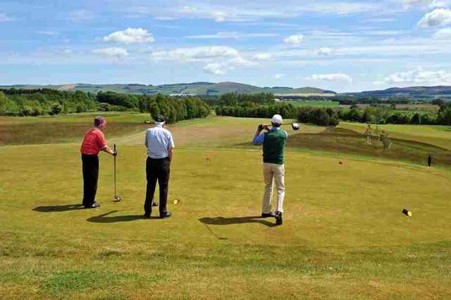 Golfers teeing of at Strathmore