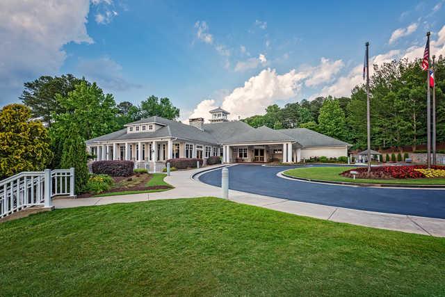 View of the clubhouse at Stone Mountain Golf Course