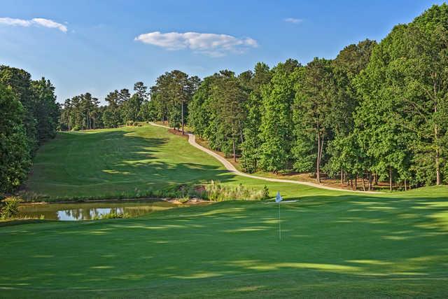 Looking back from the 12th hole from the Lakemont at Stone Mountain Golf Course