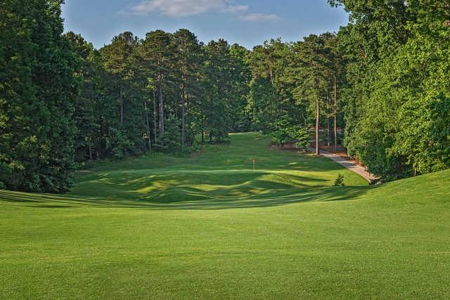 View of the 14th hole from the Lakemont at Stone Mountain Golf Course