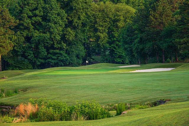 View of the 10th green from the Stonemont at Stone Mountain Golf Course