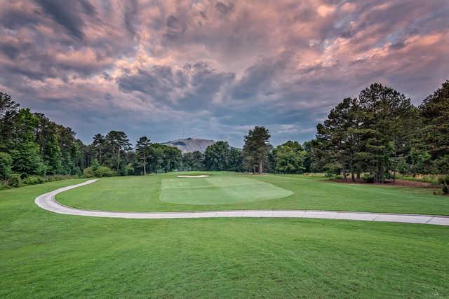 View of the 16th green from the Stonemont at Stone Mountain Golf Course