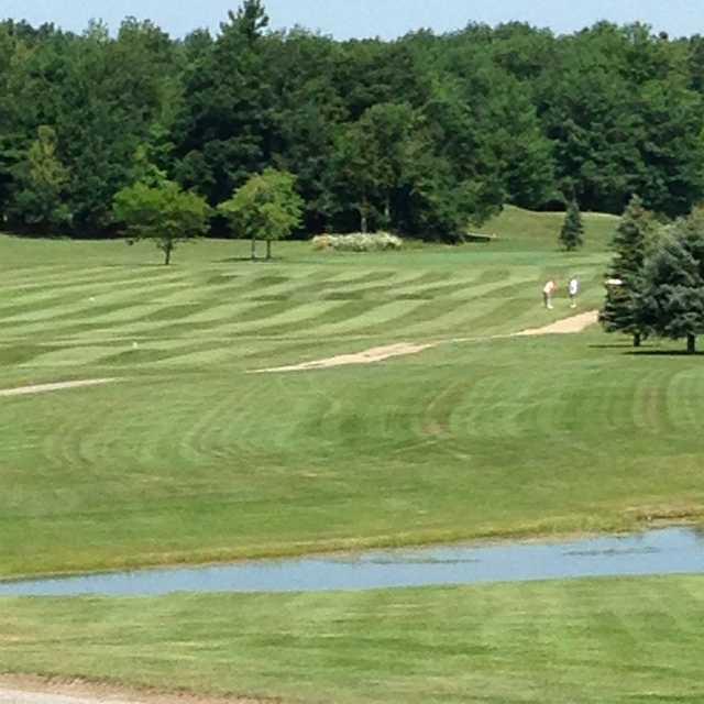 A view of the 1st green at L.A. Golf Club