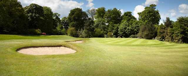 A view of the 15th green at Royal Burgess Golfing Society of Edinburgh