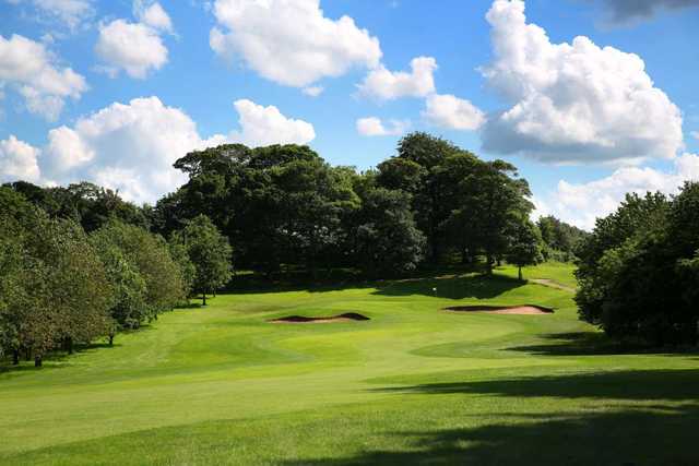 The approach to the 12th at Oulton Hall Golf Club