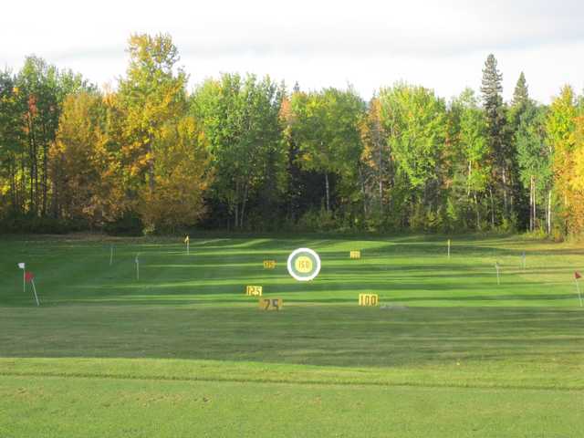 A view of the driving range at Gilwood Golf and Country Club