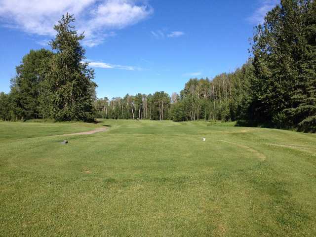 A view of a tee at Whitecourt Golf and Country Club