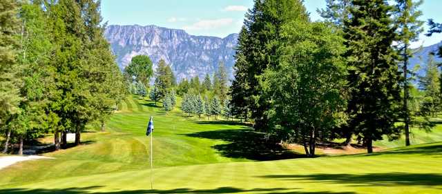 A view of a hole at Creston Golf Club