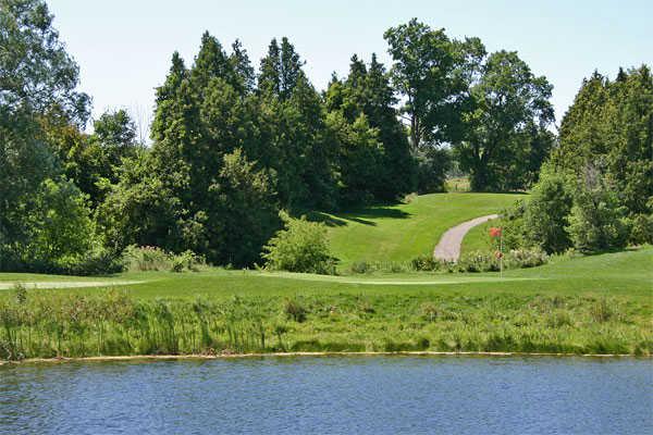 A view of the 6th hole at Whispering Ridge Golf Course