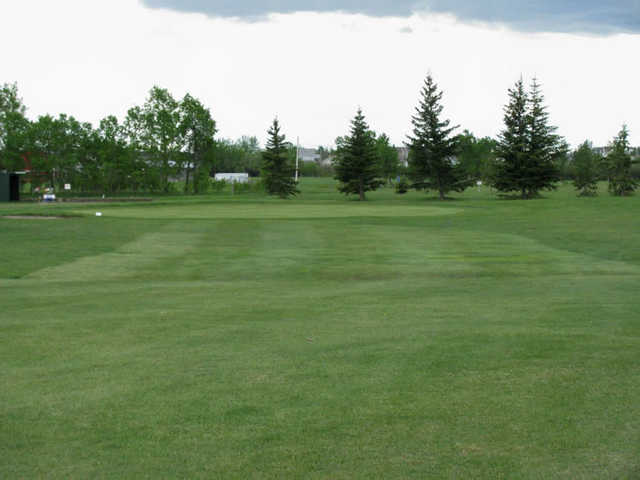 A view of hole #1 at Fort St John Links Golf Club