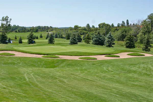 A view of hole #15 at Whispering Ridge Golf Course