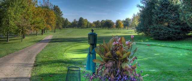 A view of a tee at Arrowhead Country Club